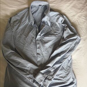 lululemon athletica Light Gray Dress Shirt